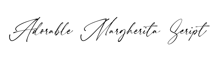 Adorable Margherita Script  Free Fonts Download