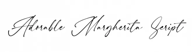 Adorable Margherita Script  नि: शुल्क फ़ॉन्ट्स डाउनलोड