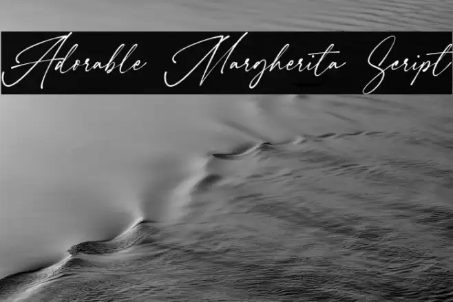 Adorable Margherita Script Schriftart examples