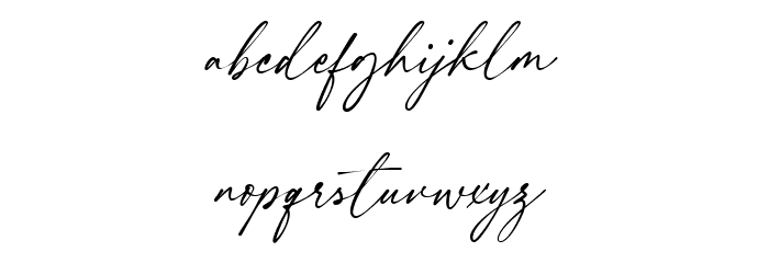 Adorable Margherita Script Font LOWERCASE