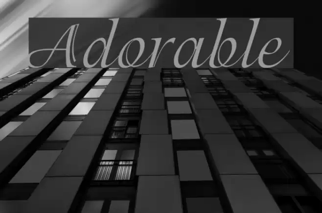 Adorable Font examples