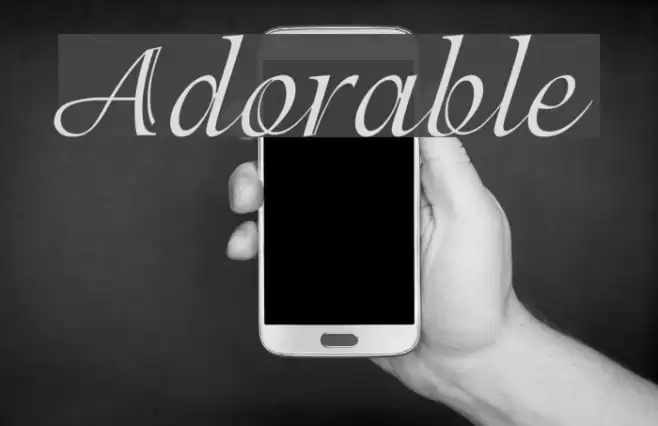 Adorable Font examples