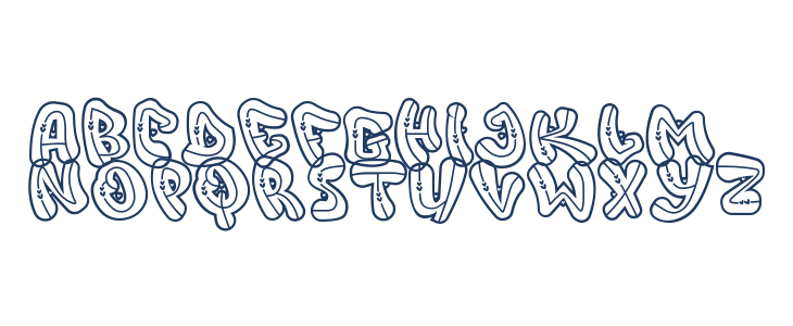 Adore Love DecoOutline DecoOutline Uppercase