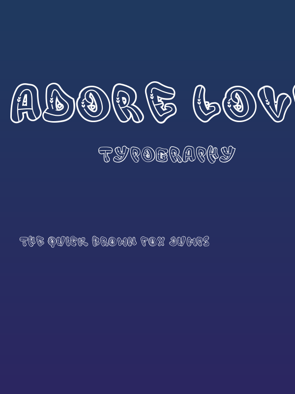Adore Love DecoOutline DecoOutline Poster
