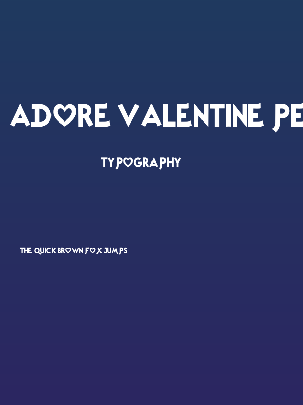 Adore Valentine PERSONAL USE ON Poster