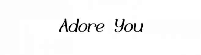 Adore You  免费字体下载