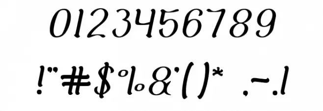 Adore You Font OTHER CHARS