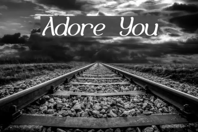 Adore You Font examples