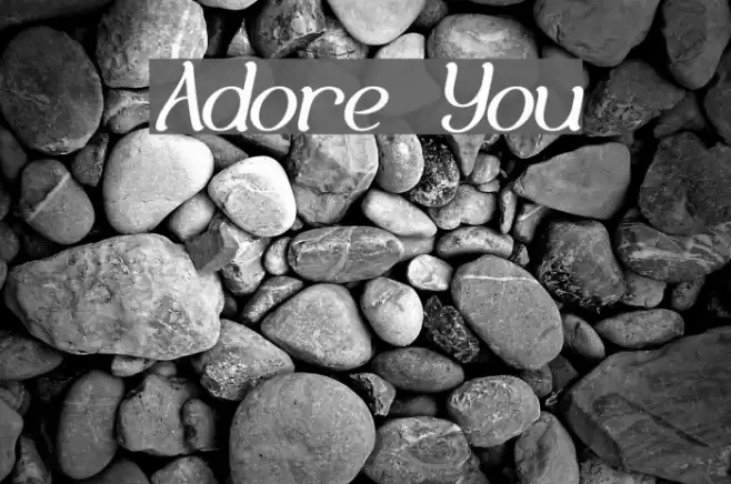 Adore You Font examples