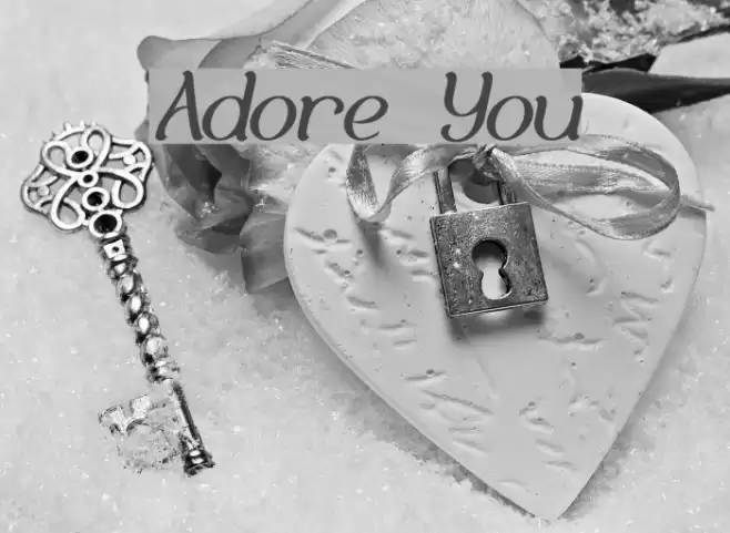 Adore You Font examples