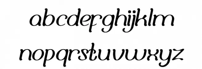 Adore You Font LOWERCASE