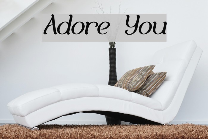 Adore You Font examples