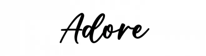 Adore  Frei Schriftart Herunterladen