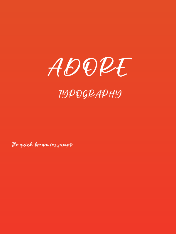 Adore Poster