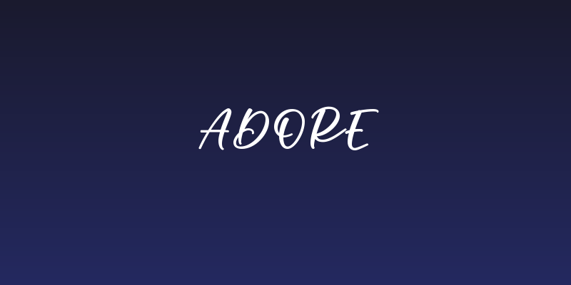 Adore Social Header