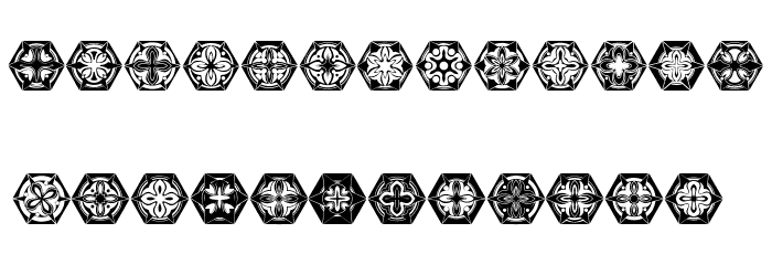 Adornos Regular Font Alte caractere