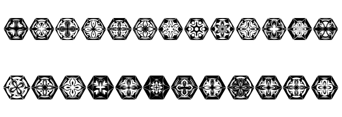 Adornos Regular Font Litere mici