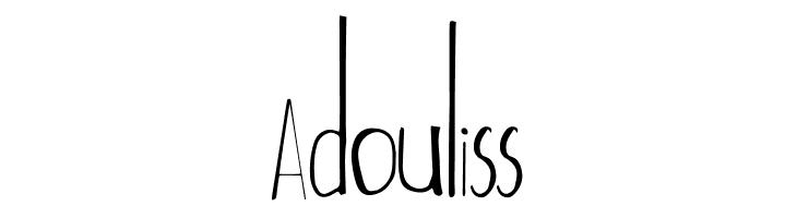 Adouliss  Frei Schriftart Herunterladen