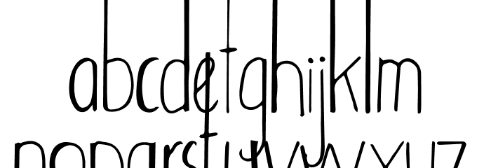 Adouliss Font LOWERCASE