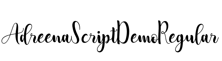 Adreena Script Demo Regular  Descarca Fonturi Gratis
