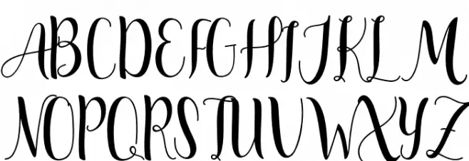 Adreena Script Demo Regular Schriftart Groß