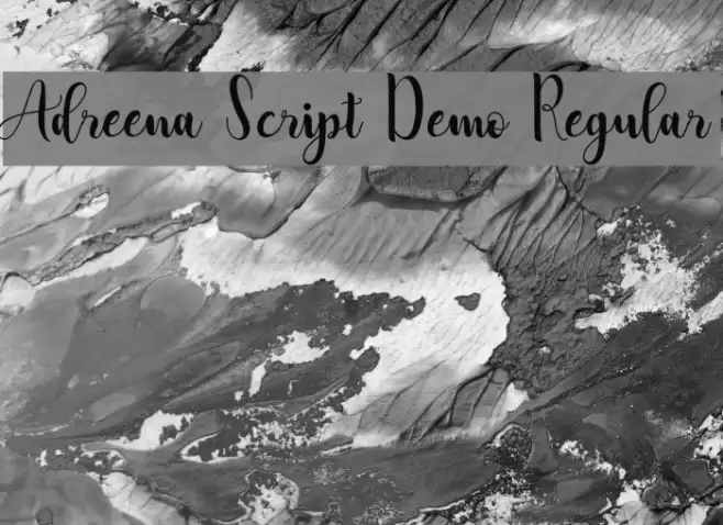 Adreena Script Demo Regular Font examples