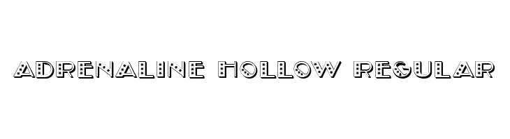 Adrenaline Hollow Regular  免费字体下载