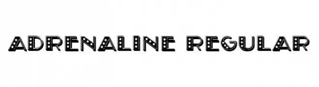 Adrenaline Regular  नि: शुल्क फ़ॉन्ट्स डाउनलोड