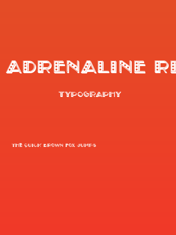 Adrenaline Regular Poster