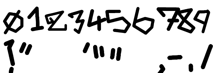 Adrenaline---Zero Font OTHER CHARS