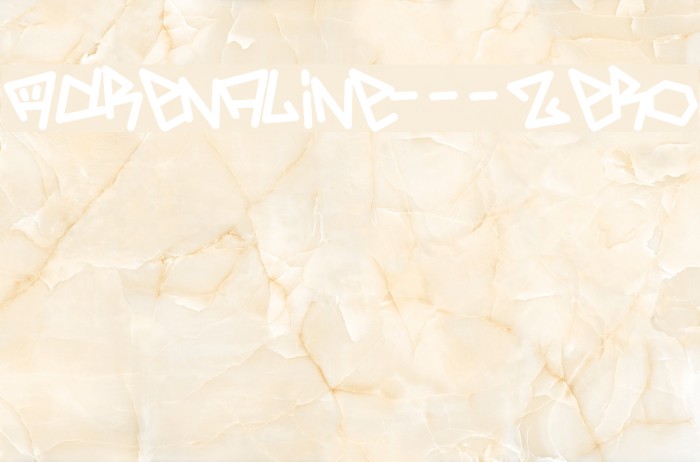 Adrenaline---Zero Font examples
