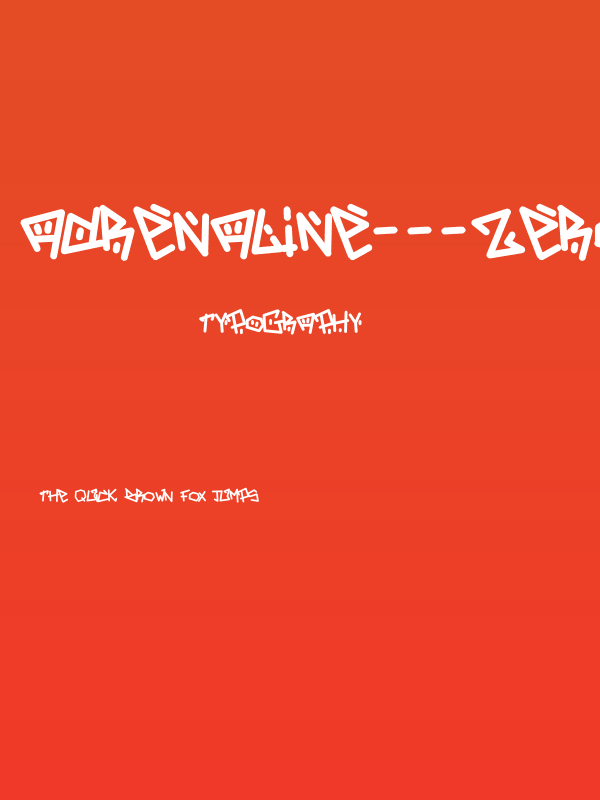 Adrenaline---Zero Poster