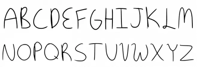 Adri Script Regular 字体 大写