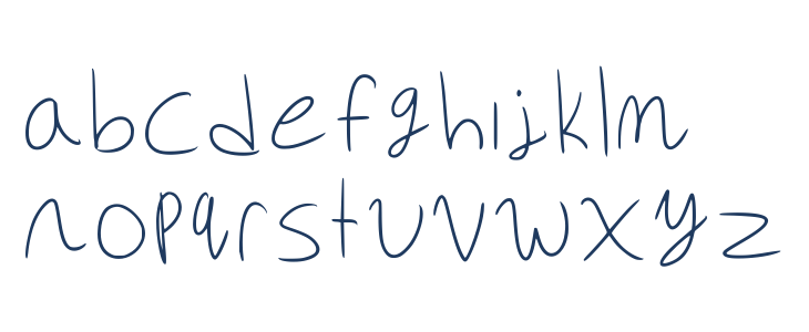 Adri Script Regular Lowercase