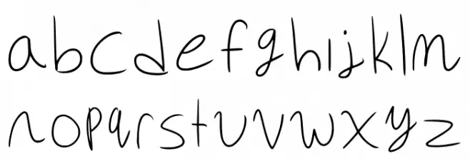 Adri Script Regular 字体 小写