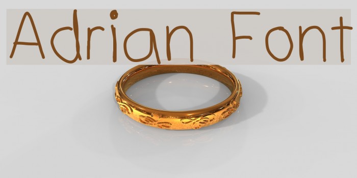 Adrian Font Font examples