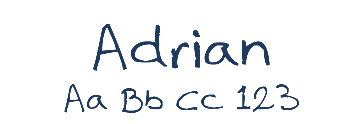 Adrian Font Preview