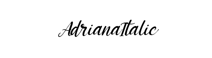 Adriana Italic  नि: शुल्क फ़ॉन्ट्स डाउनलोड