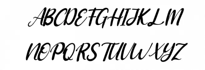 Adriana Italic Fonte MAIÚSCULAS
