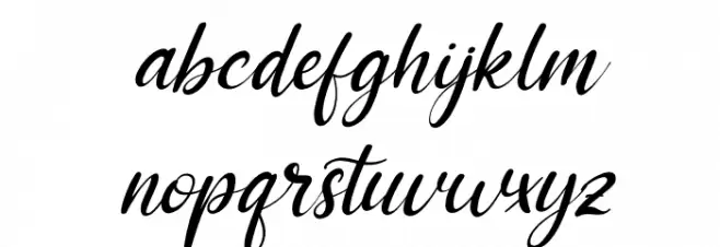 Adriana Italic 字体 小写