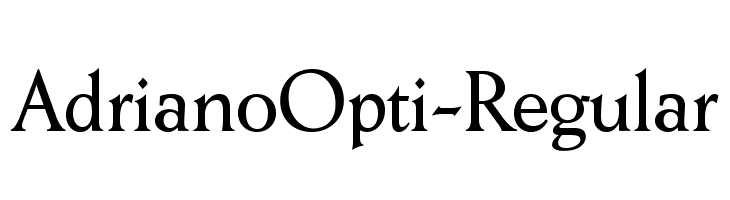 AdrianoOpti-Regular Font