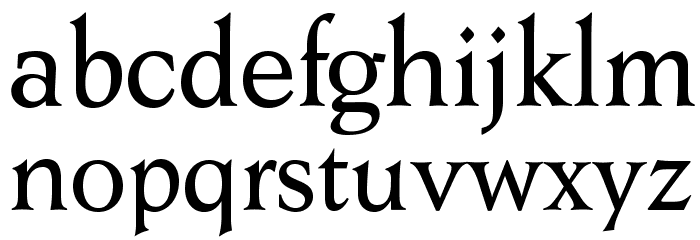 AdrianoOpti-Regular Font LOWERCASE