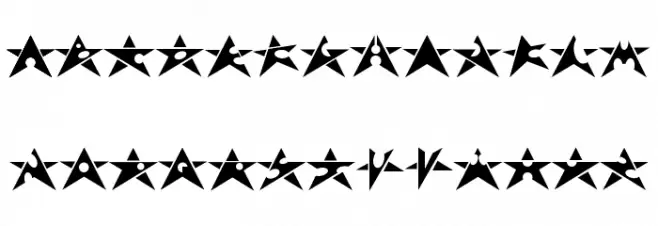 Adrianstars Шрифта ВЕРХНИЙ