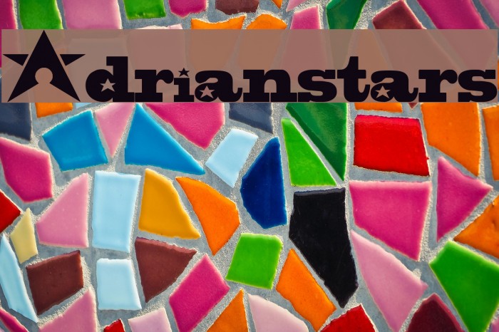 Adrianstars Font examples