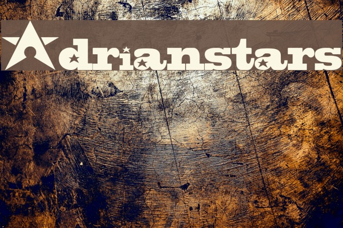 Adrianstars Font examples