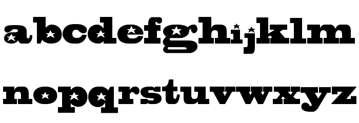 Adrianstars Font LOWERCASE