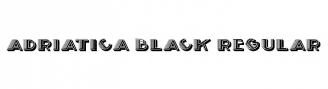 Adriatica Black Regular  Descarca Fonturi Gratis