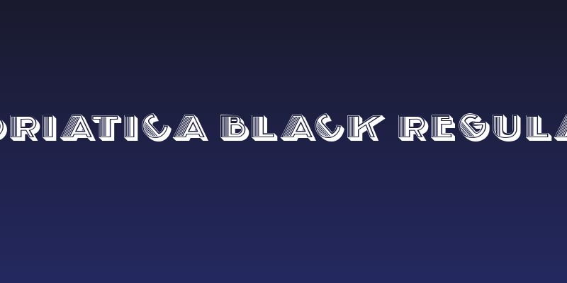 Adriatica Black Regular Social Header