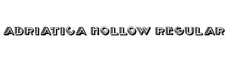 Adriatica Hollow Regular  baixar fontes gratis