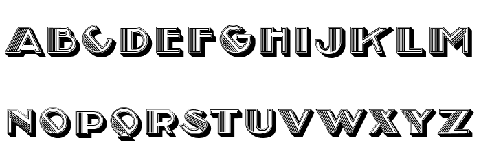 Adriatica Hollow Regular Font OTHER CHARS